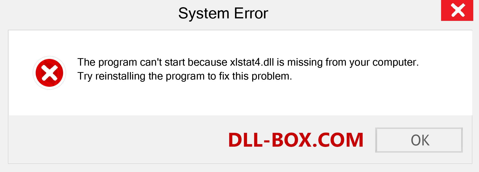  xlstat4.dll file is missing?. Download for Windows 7, 8, 10 - Fix  xlstat4 dll Missing Error on Windows, photos, images